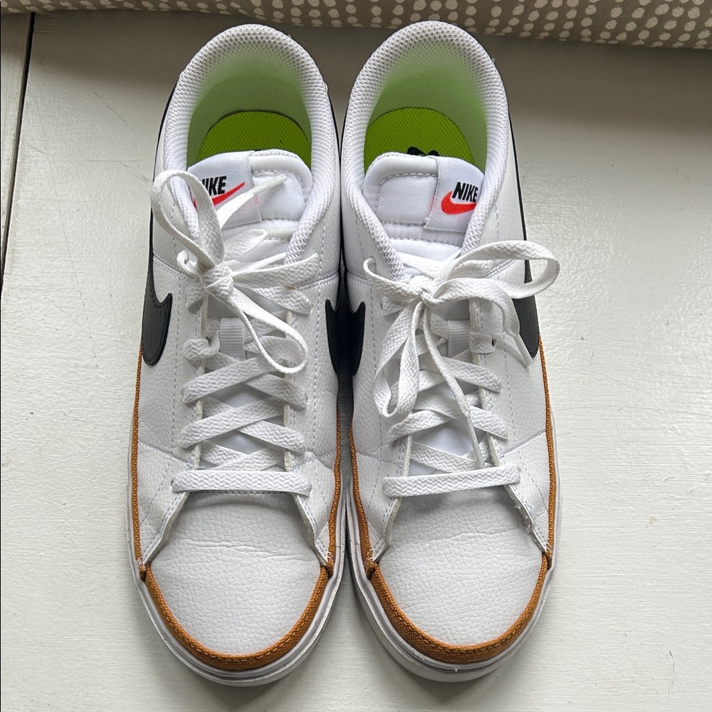Nike Court Legacy White and Brown Women's Sneakers sz 9.5